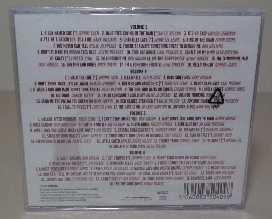 AMERICAN COUNTRY LEGENDS by Various Artists / New CD / 4 Disc Set / Over 3 Hours - Image 3 of 4