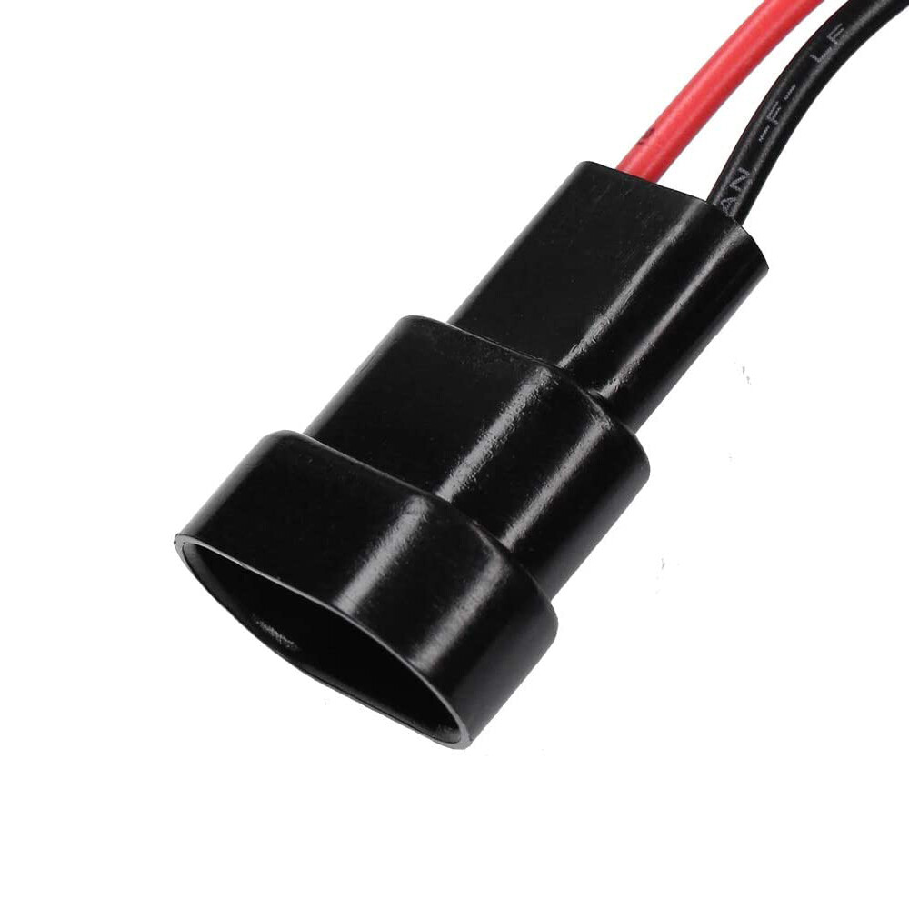 2X HB4 9006 Splitter Wire Ceramic Harness Head Light Low Beam Connector Sockets