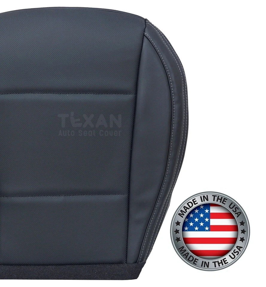 Fits 2016, 2017 Subaru Outback Limited Driver Bottom Perforated Seat Cover Black - image 3 of 4