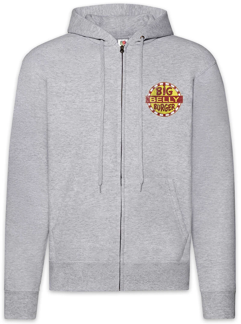 Big Belly Burger Zipper Hoodie Fast Food Restaurant Comics Comic Symbol Schild