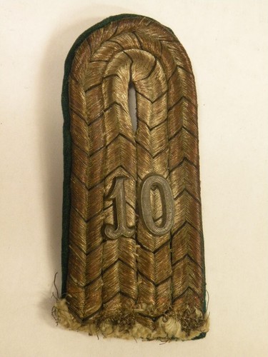 WW1 10TH Jaeger Regt, Officers , Shoulder Board/ Strap,Feldgrau