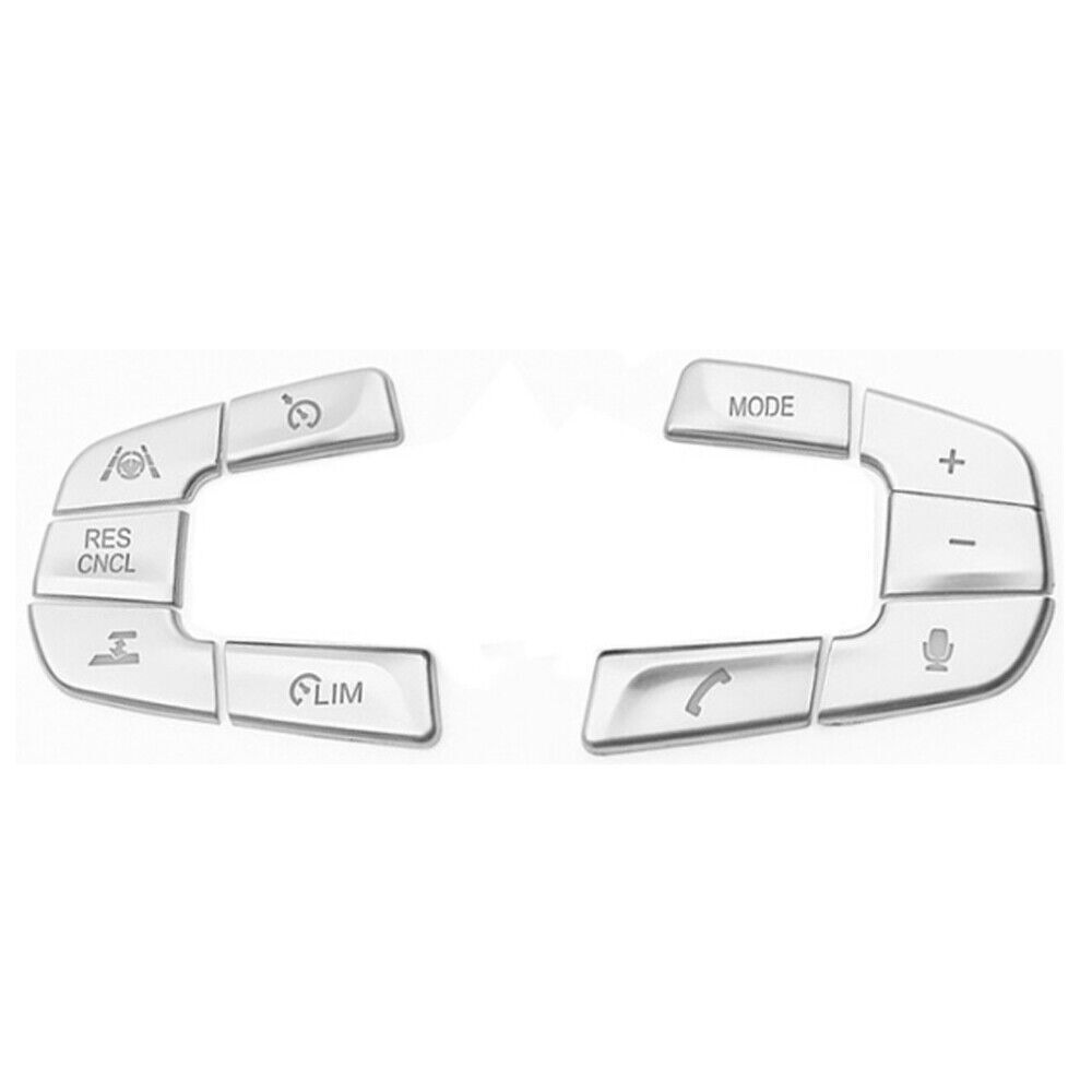 9x Car Steering Wheel Switch Button Cover Trim Stickers For BMW 5 X3 G30 G31 G01