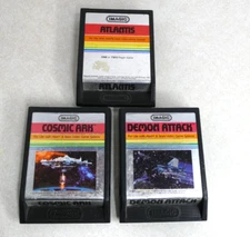Lot of Imagic Atlantis Cosmic Ark Demon Attack Vintage Video Games UNTESTED ZZ26