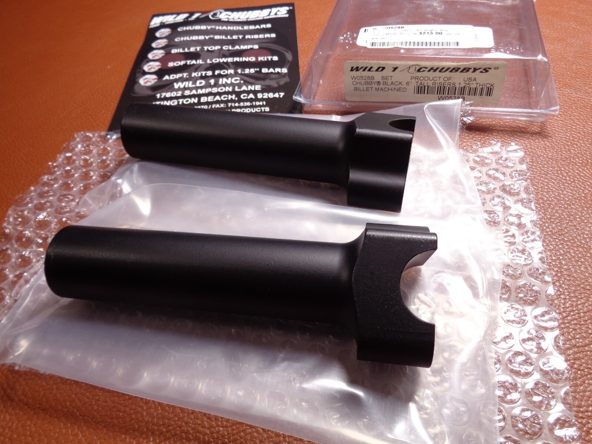 chubby Genuine Harley Davidson, MULTI-FIT, WILD 1, 6inch- BILLET