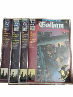 Absolute Batman Gotham Nights 1-4 Newsstand Set 1 2 3 4 DC Comics autographed