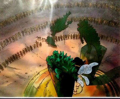 RALPH BAKSHI WIZARDS, KEY 12FLD PRODUCTION BG SETUP, ELINORE, GARGOYLES, FAIRIES
