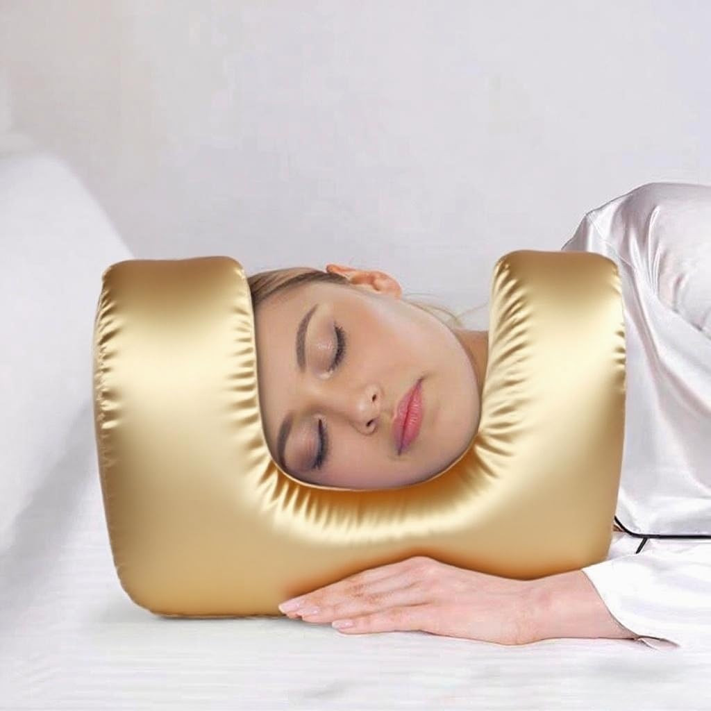 Face Pillow Beauty Sleep anti Wrinkles-Aging Side Sleeper Pillow Back Sleeping P