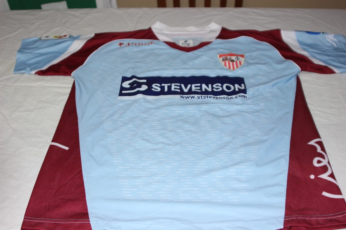 T-Shirt Officiel Centenaire Sevilla FC Joma Taille L Stevenson N°7 Saviola