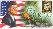 AO-5175, 2017, John F. Kennedy, Add-on Cachet, Pictorial Postmark, SC 5175, 