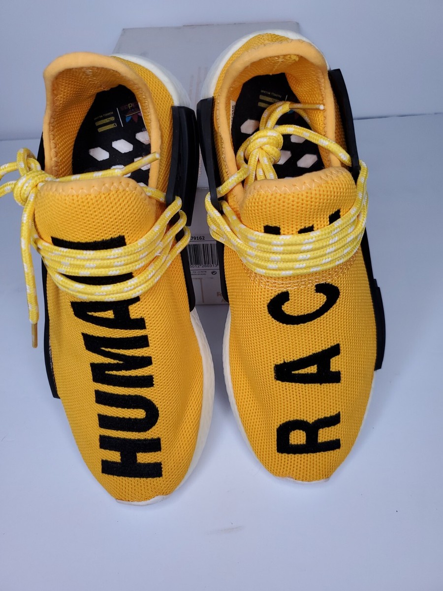 Adidas Sneaker Shoe NMD Human Race x Pharrell 6 Yellow Black Adidas Sneaker Shoe NMD Human Race x Pharrell 6 Yellow Black