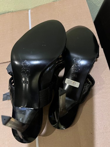 Claude Montana Blu A89 Beby Kid High Heel Pump Sandal Black Size 7.5 MSRP $225 - Picture 3 of 5