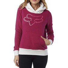 Fox Racing Phoenix Hooded Pullover Burgundy Women's Small CLOSEOUT Was 49.50 