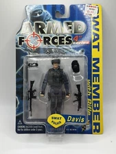 SWAT MEMBER Armed Forces 4” DAVIS, 1:18 Scale, Sealed Mint On Card MOC In Toyz