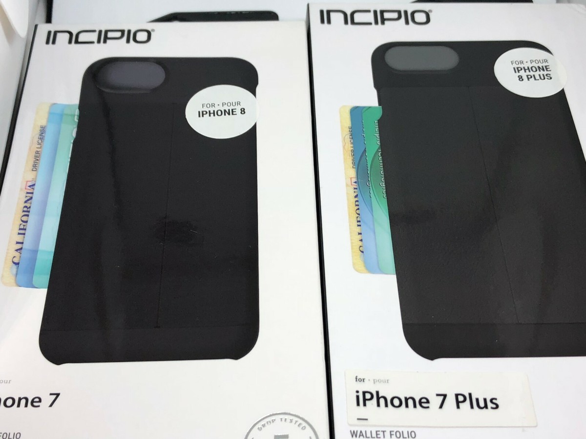 Incipio Wallet FOLIO Case for Apple iPhone 8/7/6S/6/SE(2nd Gen) Apple  8+/7+/6+