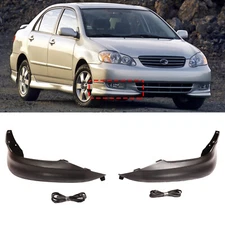 2pcs Front Bumper Lip Spoiler Lower Side Splitter For Toyota Corolla 2003-04