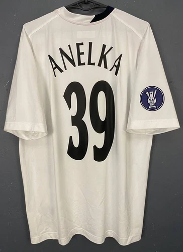 MENS ANELKA BOLTON WANDERERS 2007/2008 UEFA SOCCER FOOTBALL SHIRT JERSEY SIZE XL