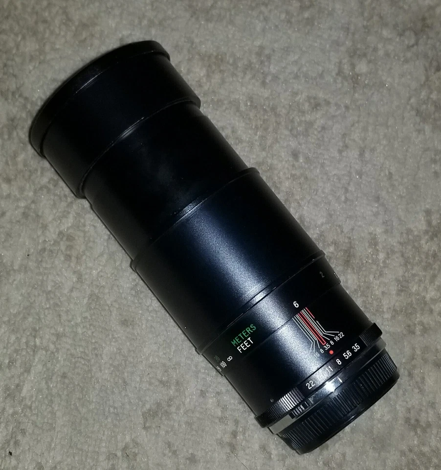 Vivitar 200mm 1:3.5 Auto Telephoto Lens No. 2826868 w Lens Cap /Caps - Image 2 of 4