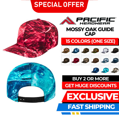 Pacific Headwear P680 100% Polyester Mossy Oak Guide Snapback Adjustable Cap