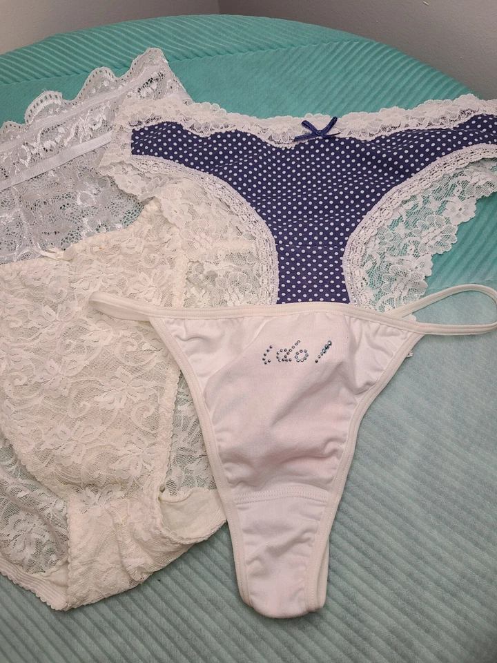 Комплект свадебных трусиков «Что-то синее» размер Sm упаковка 5 шт. - Изображение 3 из 4