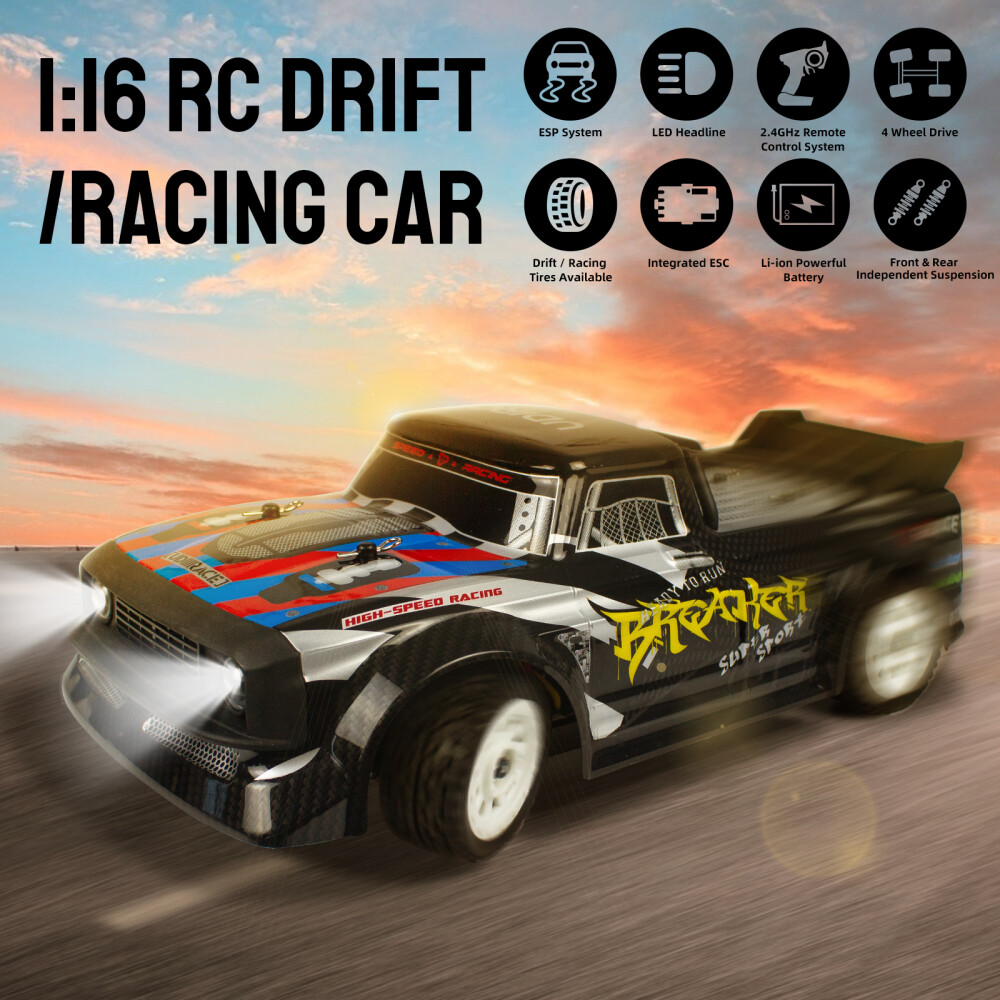 RC Racing Car 2.4G 1:16 4WD Remote Control Drift Car 30KM/H High Speed Car Truck