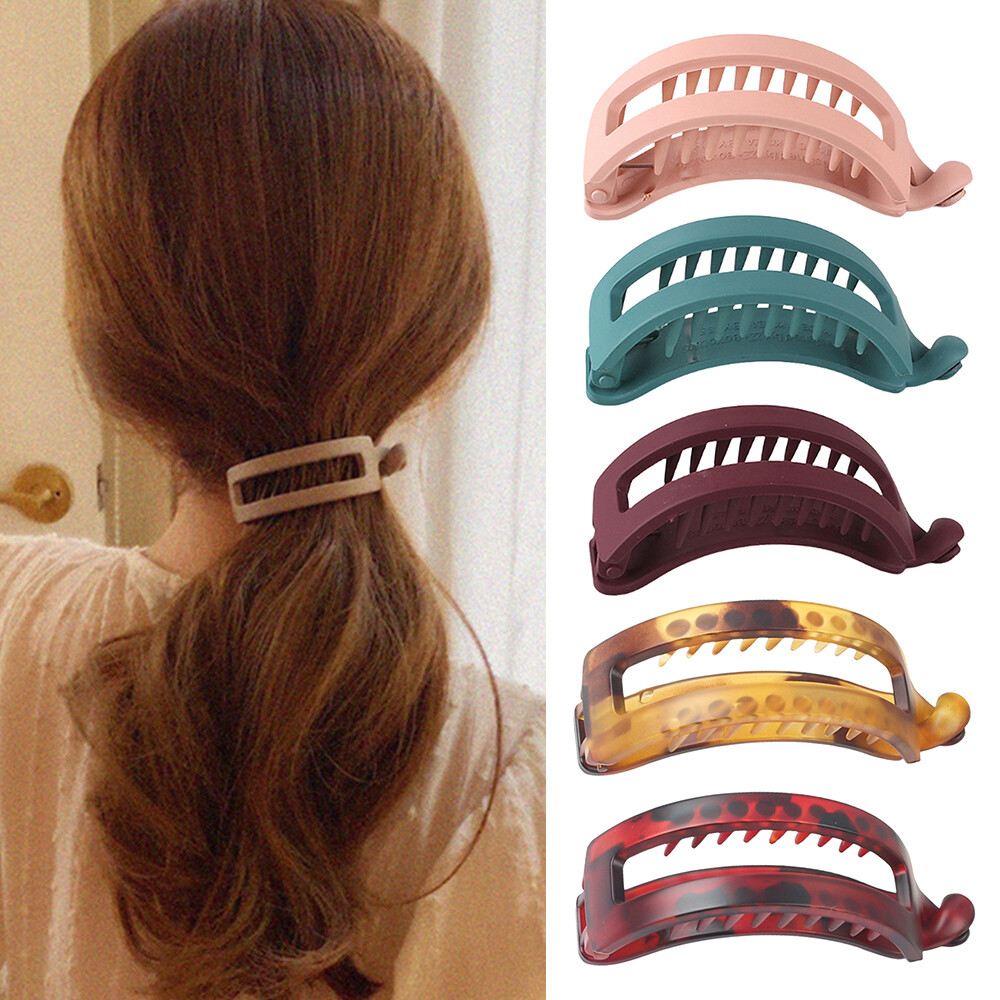 Cute Banana Hair Claws for Women Sweet Ponytail Holder Hairpins