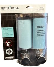 Better Living Duo Shower Dispenser Organizer - 2 Chamber - BRAND NEW
