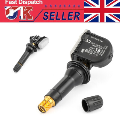LSGGTIM Pack of 4 2036804 Tyre Pressure Sensor Compatible with Ford Galaxy S-Max Edge Fiesta Mondeo Mustang 2318453 5291383 TPMS with 433MHZ Tire Pressure Monitoring System RDKS Sensors