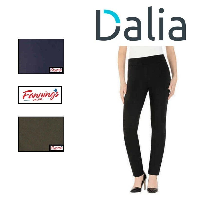 Dalia Women's Pull-on Stretch Comfort Slim Leg Dress Pants K41