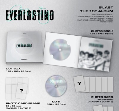 E'LAST [EVERLASTING] 1st Full Album INFINITY CD+Book+3 Card+2 Cut
