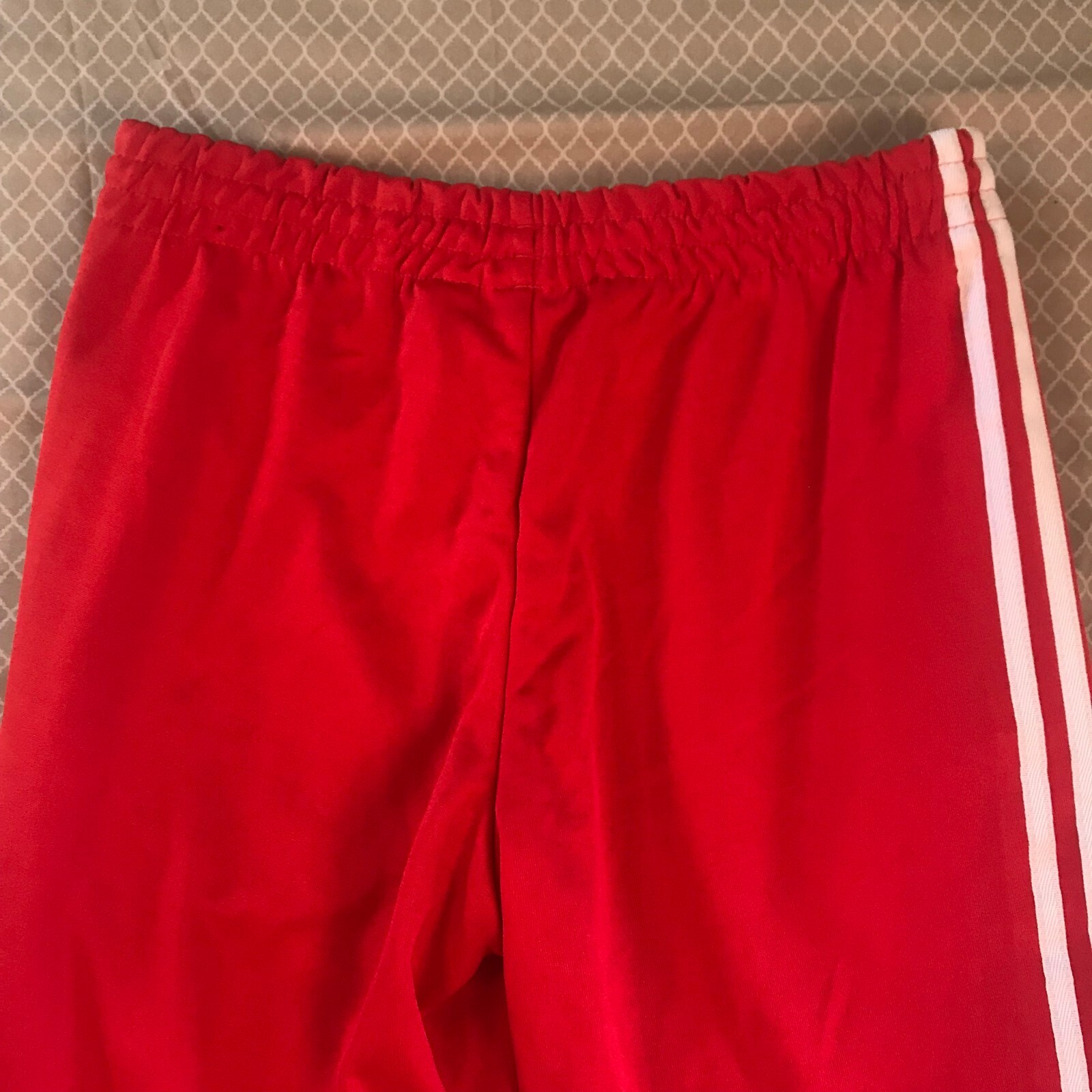 NWOT Adidas Track Sweat Pants Joggers Red Zip Pockets S Small eBay