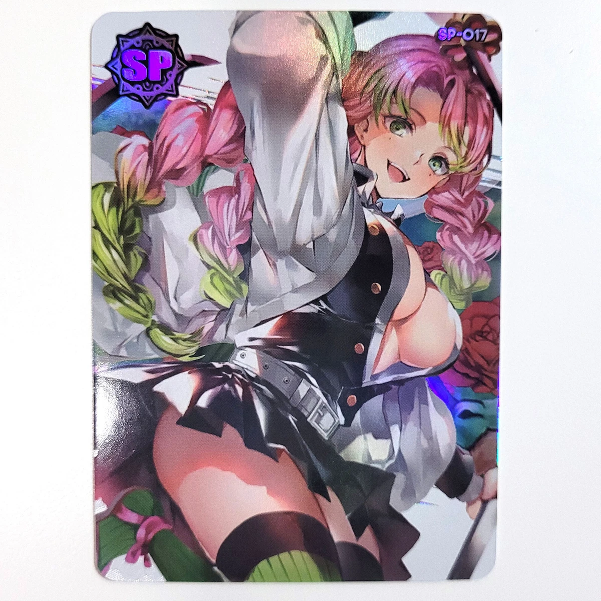 Doujin Art Waifu Anime Holo ACG Card SP 017- Demon Slayer Mitsuri | eBay