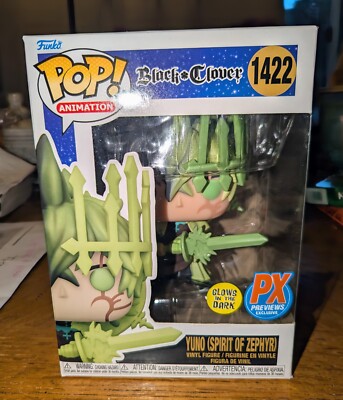 Funko POP! Black Clover YUNO(Spirit of Zephyr) #1422 GITD Vinyl Figure 