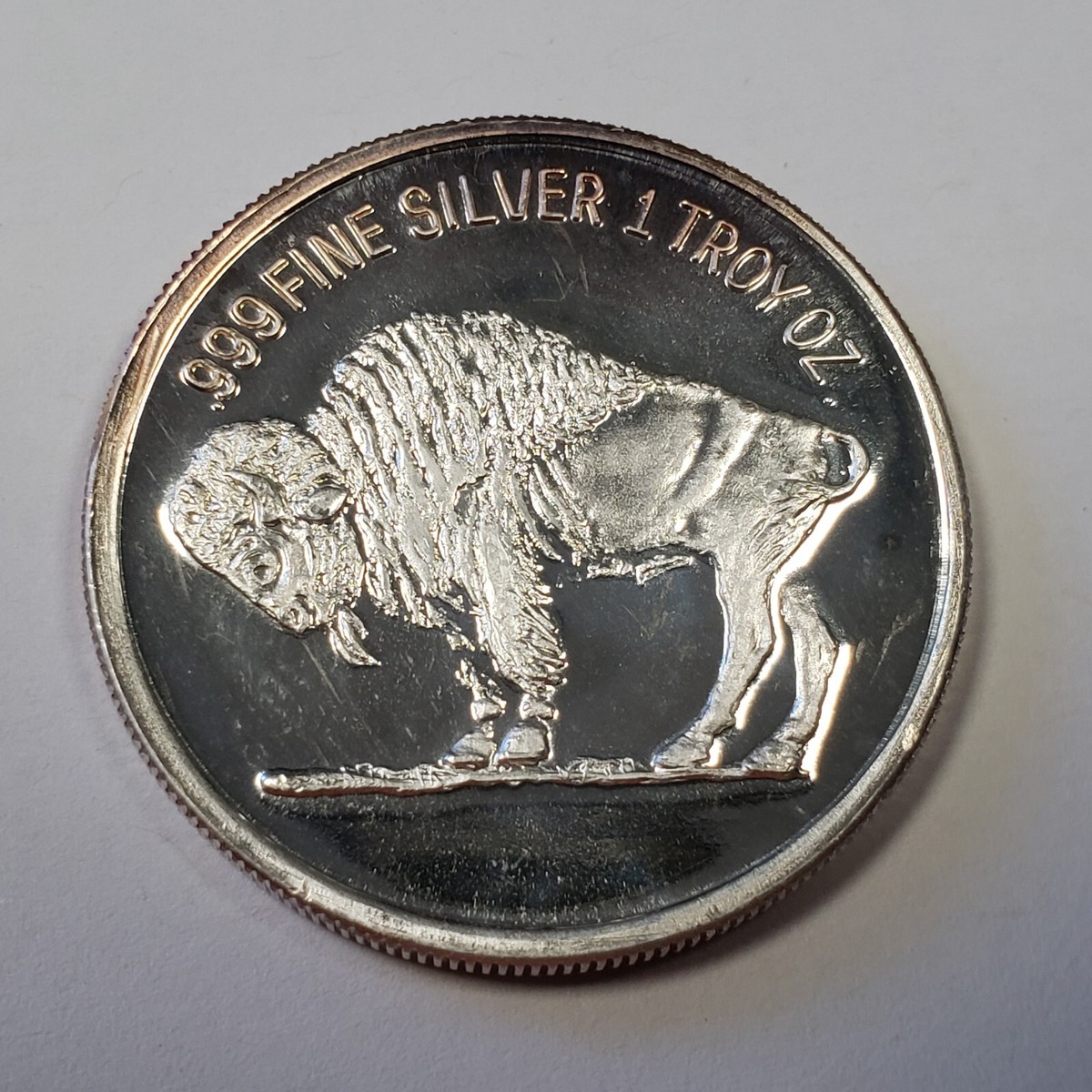 1 oz .999 Silver Round - Las Vegas Indian Head Nickel Golden State