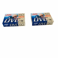 Lot of 2 JVC DVC 60 Mini DV Digital Video Cassette Tapes M-DV60DU Sealed