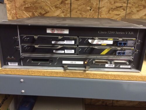 Cisco 7200 Series 7204 VXR w/ 2 Power Supplies 3 2DS3 Serial Cards - Picture 1 of 5