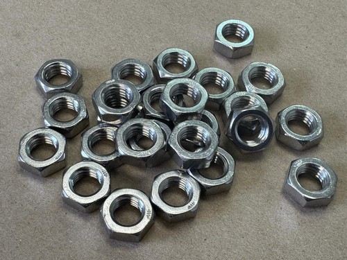 25 PCS 1/2-13 HEX JAM NUTS 18-8 SS STAINLESS STEEL - Picture 3 of 6