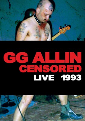 GG ALLIN New Sealed Ltd Ed 2024 UNCENSORED LIVE 1993 CONCERT TOUR