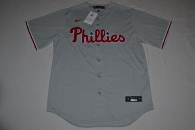 Authentic Nike Men's Philadelphia Phillies Bryce Harper #3 Grey Cool Base Jersey