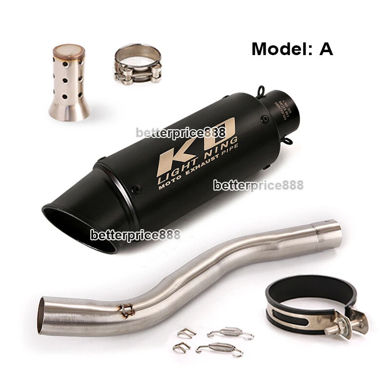 Para Honda CBR600F4i tubo médio de escape deslizante 51mm silenciador pontas escape - Imagem 2 de 4