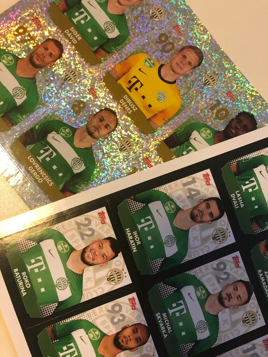 Football Cartophilic Info Exchange: Topps (Hungary) - Ferencvárosi TC  2020/21 Poster Pack