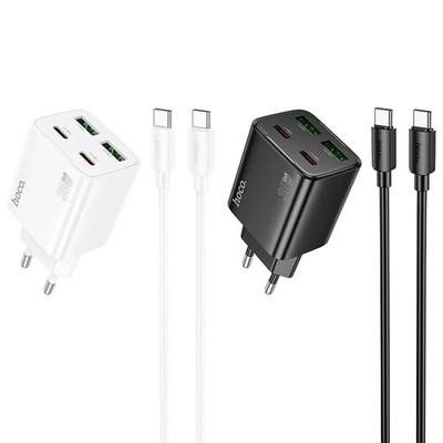 30W Dual Port Netzteil Schnell Lade Kabel Typ-C Ladegerät USB-C PD USB-A QC 3.0