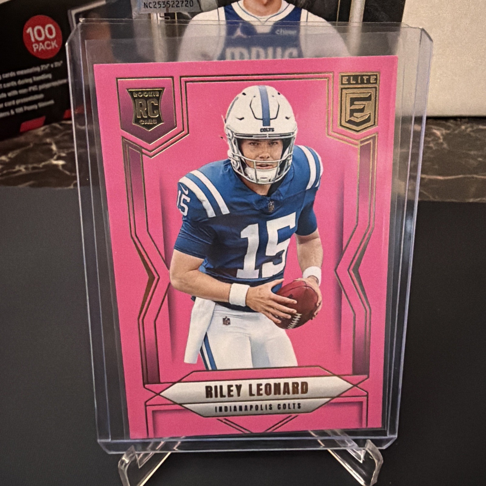 Riley Leonard Rookie Pink Parallel - 2025 Donruss Elite #170 RC Colts
