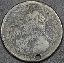 1795 Washington Liberty & Security Copper Penny 1C B-30, GW-45 - Holed