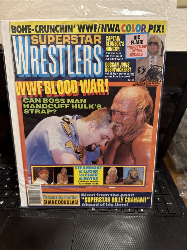 September 1989 Superstar Wrestlers Magazine Number 33 Hulk Hogan Flair Luger