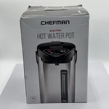 Chefman Electric Hot Water Pot 3.6L Stainless Steel Auto & Manual Dispense