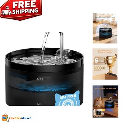 Quiet Energy-Efficient 2L Cat Water Fountain   Filtered Automatic Hydration