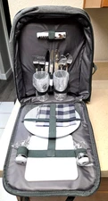 Allcamp Picnic Backup Insulated Cooler, Wine bottle Holder, Blanket, Cutlery Set