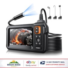 Borescope Camera with 4.3 Inch Screen and 8 Built-In LED Light Sources