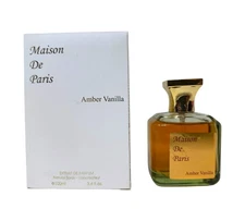 MAISON DE PARIS AMBER VANILLA 3.4OZ extrait de parfum