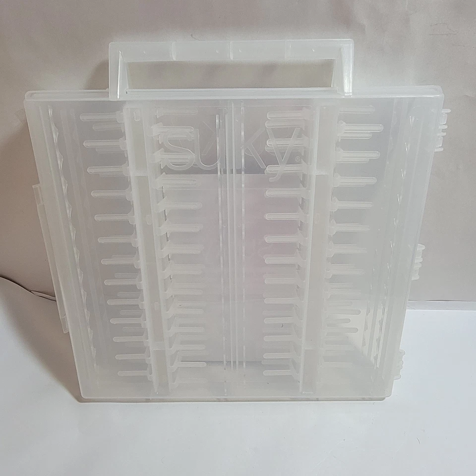 Sulky Slimline Storage Box Original Thread Organizer 104 Small Snap End Spools - Image 4 of 4